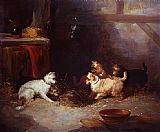 George Armfield Canvas Paintings - Terriers Ratting